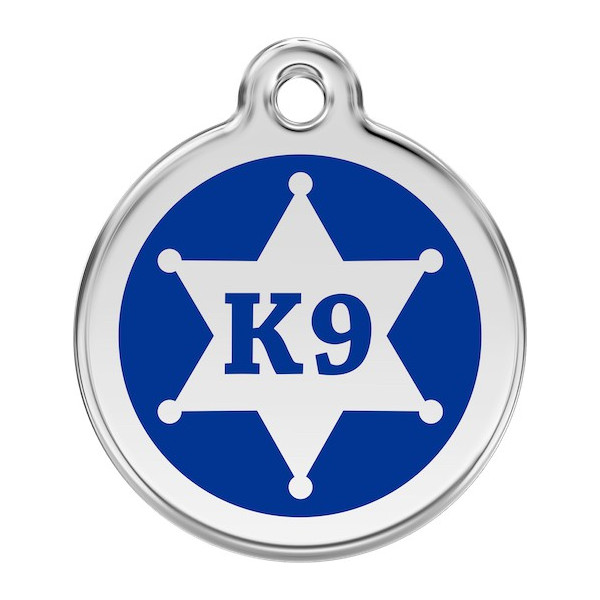 Sherif star K9 Identity Medals delivered engraved for dogs and cats, 2 ...