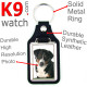 Vegan leather key ring and metal holder, with the photo of your Swiss mountain Appenzeller Sennenhund, key ring gift idea